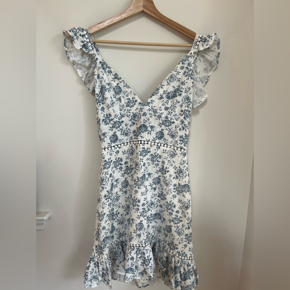 MINKPINK Blue Floral Dress